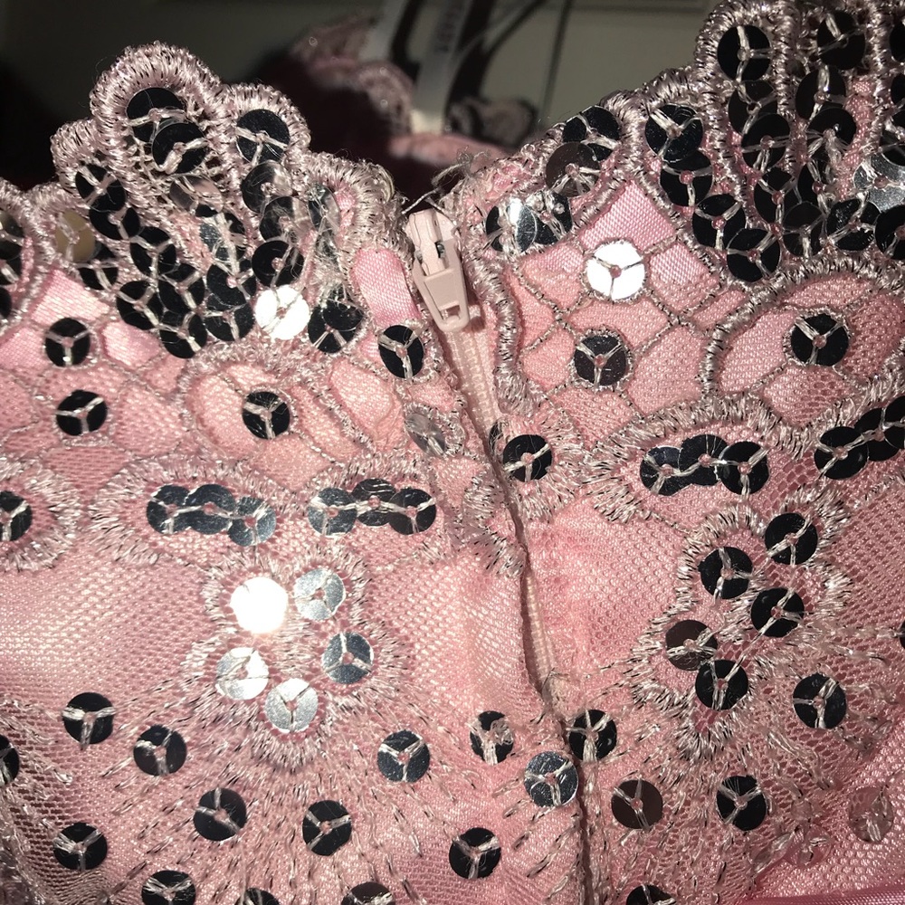 Pink sequin Princess PROM DRESS - Picture 6 of 8